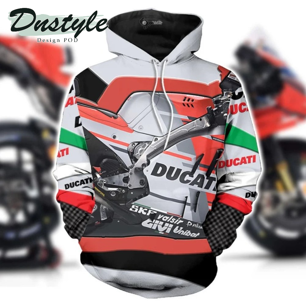 Ducati Panigale V4 Moto GP 18 3D All Over Printed Hoodie