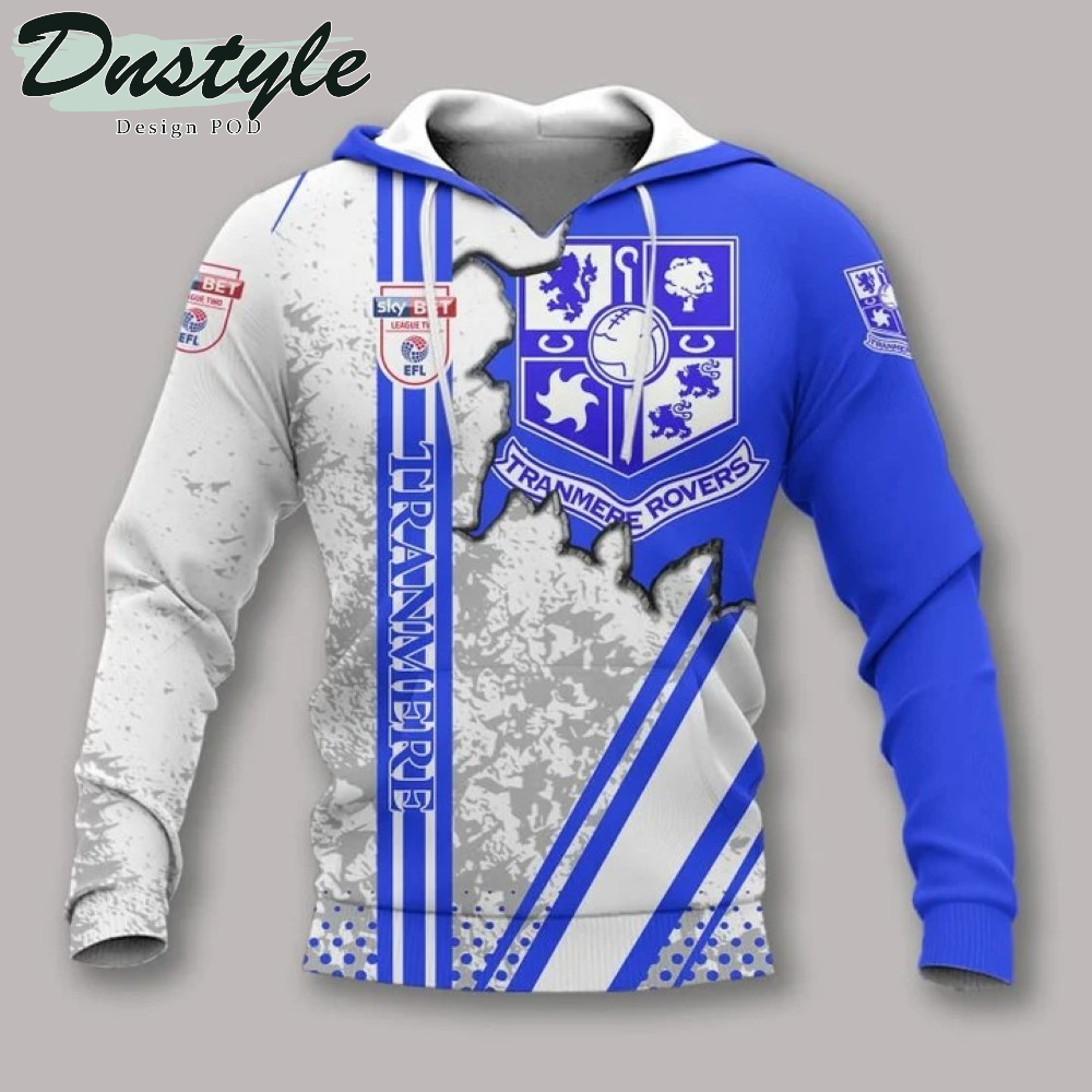 Tranmere Rovers 3d All Over Printed Hoodie