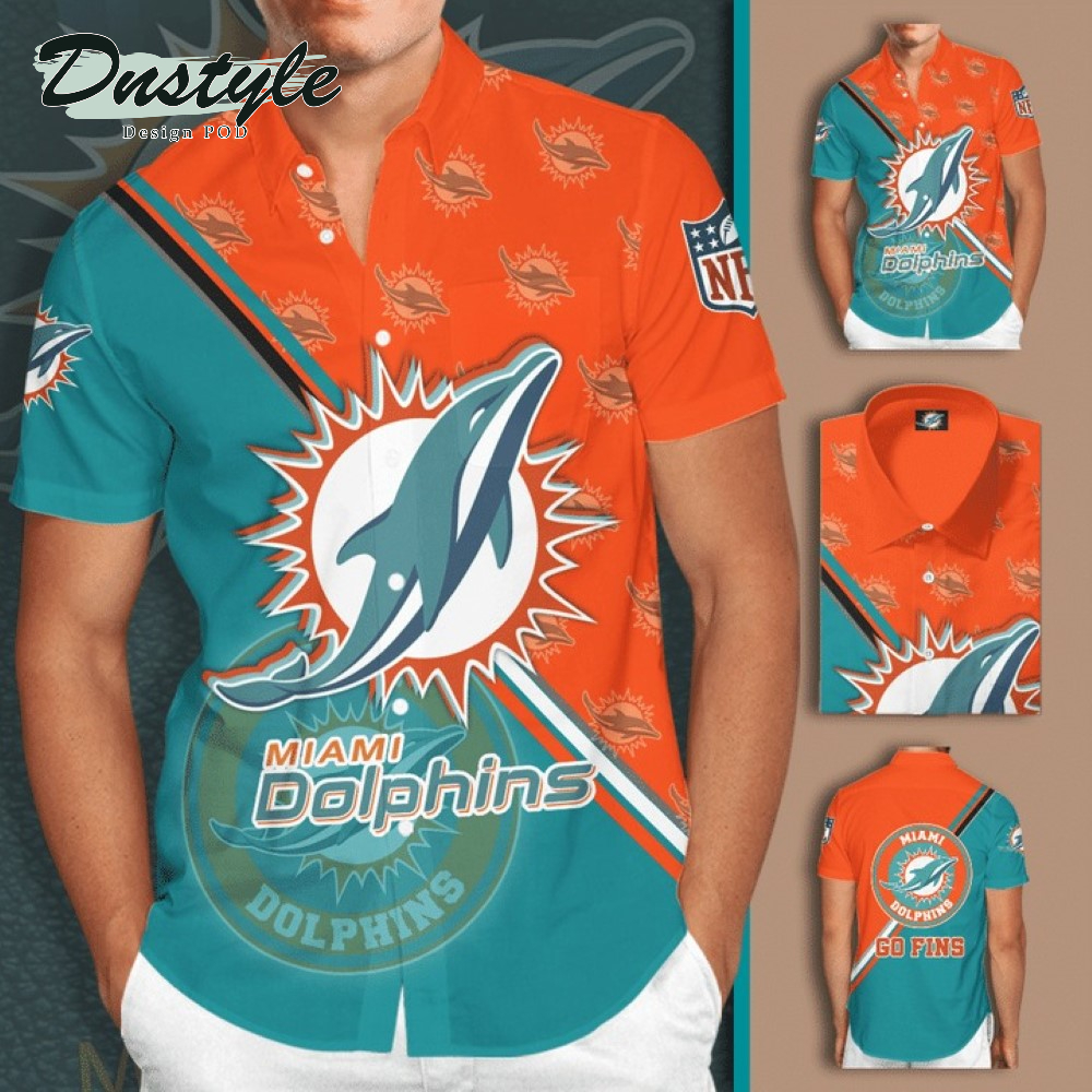 Miami Dolphins Football Team Hawaiian Shirt
