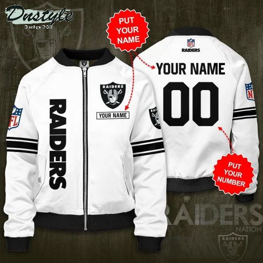 Personalized Las Vegas Raiders Football Team Bomber Jacket
