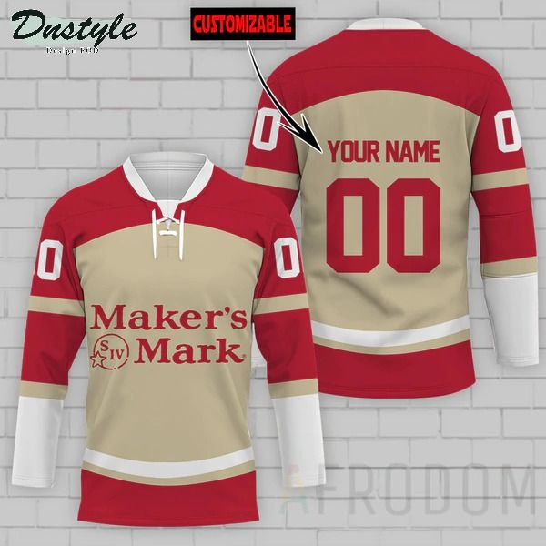 Maker's Mark Personalized Hockey Jersey
