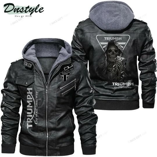 Triumph skull leather jacket