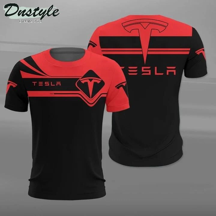 Tesla 3d all over print hoodie