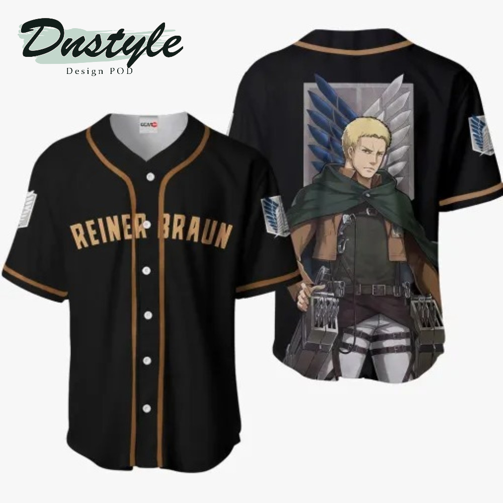 Reiner Braun Anime Baseball Jersey