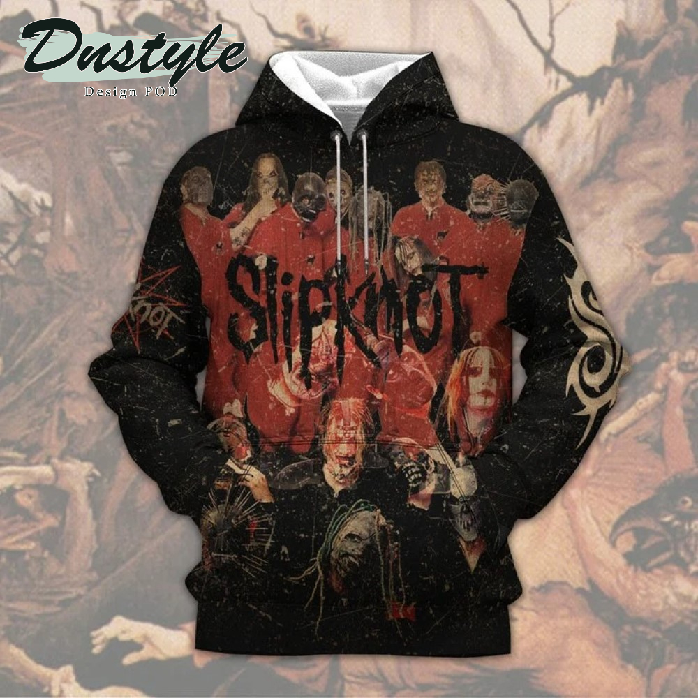 Slipknot people= shit 3d all over printed hoodie