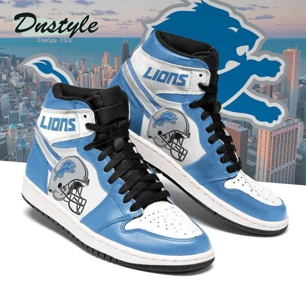 Detroit Lions Nfl High Air Jordan 1 Shoes Sneaker