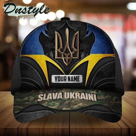 Personalized Slava Ukraini Trident Ukraine Hat
