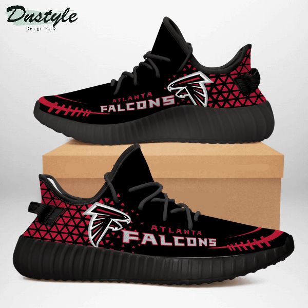Atlanta Falcons Black NFL Yeezy Shoes Sneakers