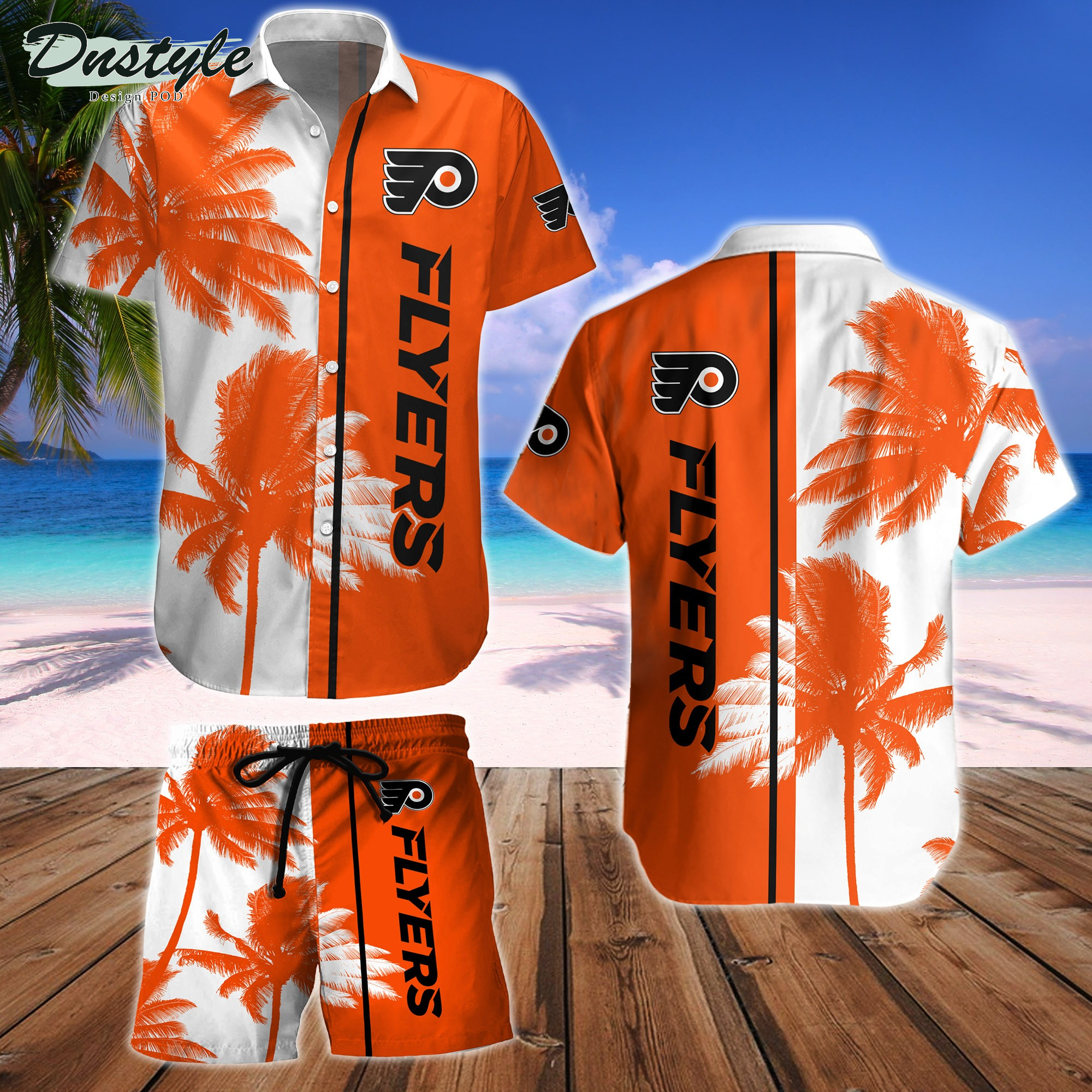 Philadelphia Flyers Hawaiian Shirt And Short