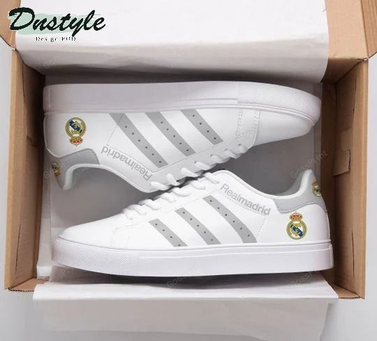 Real Madrid grey stan smith low top shoes