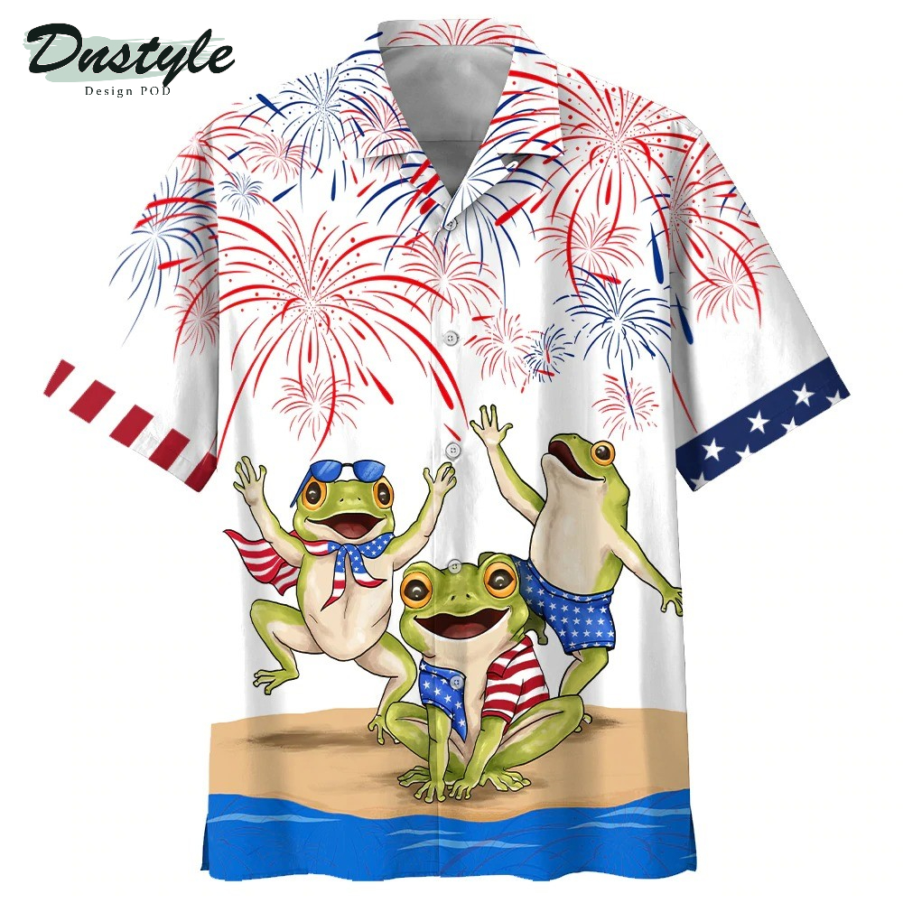 Frogs Independence Day Hawaiian Shirt