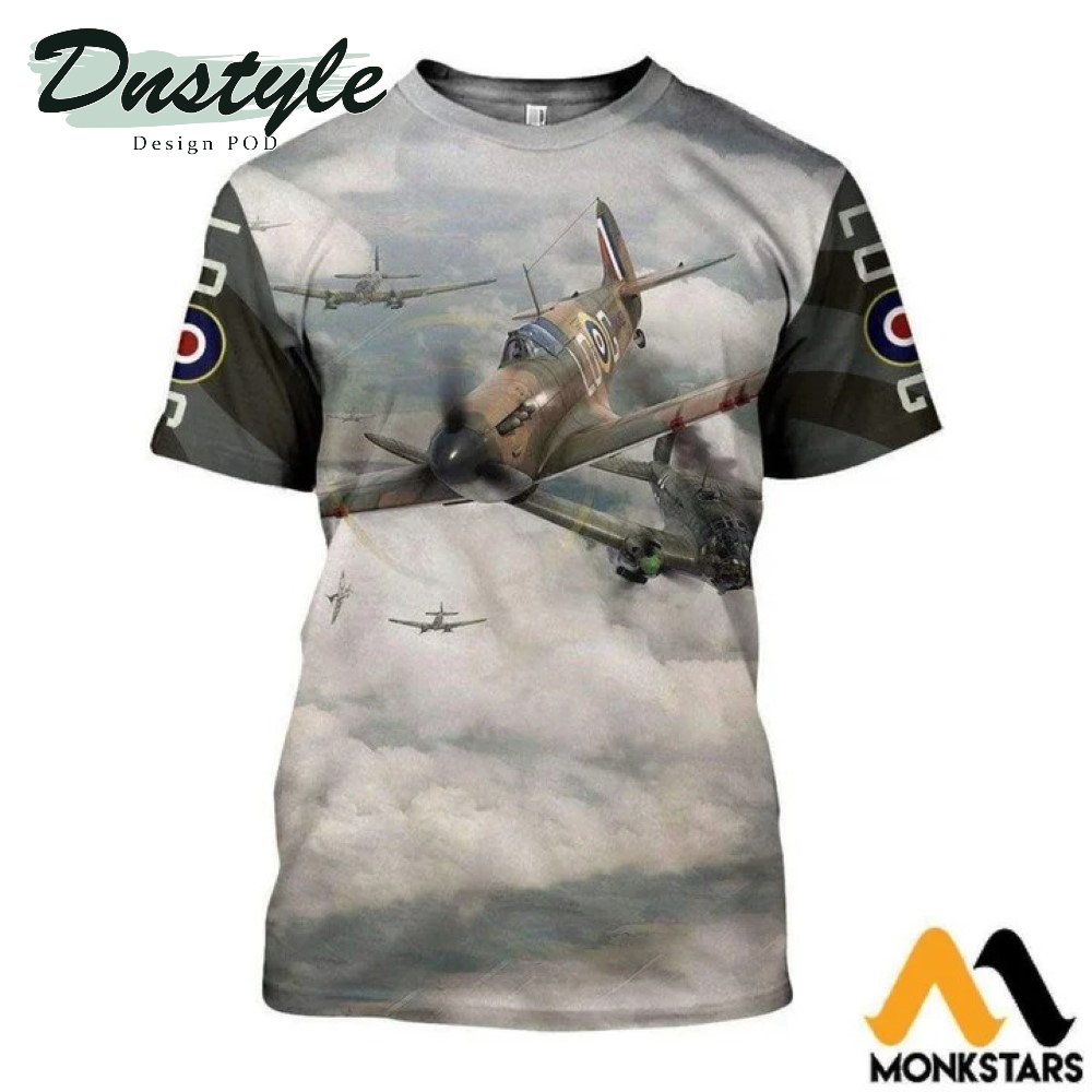 Bulk of 100 Supermarine Spitfire 3D All Over Printed Shirt