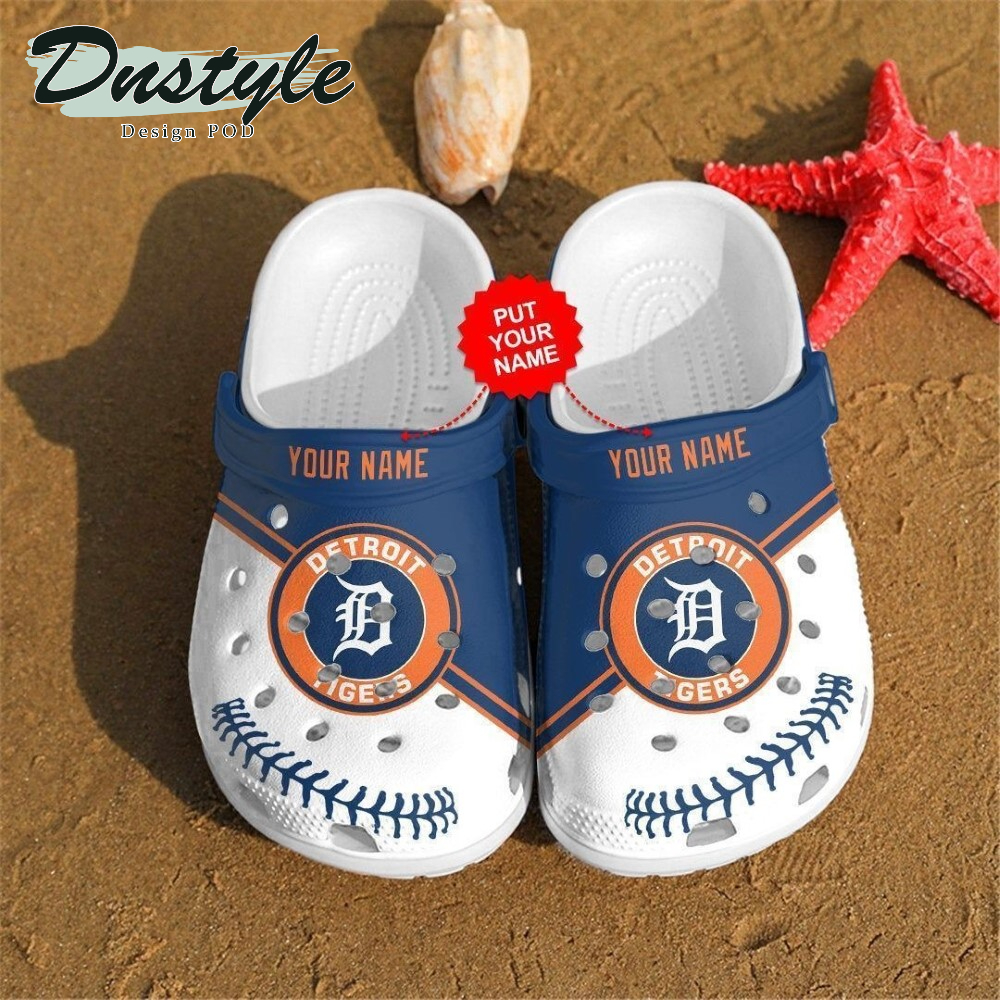 Custom name Detroit Tigers MLB Crocs Crocband Clogs