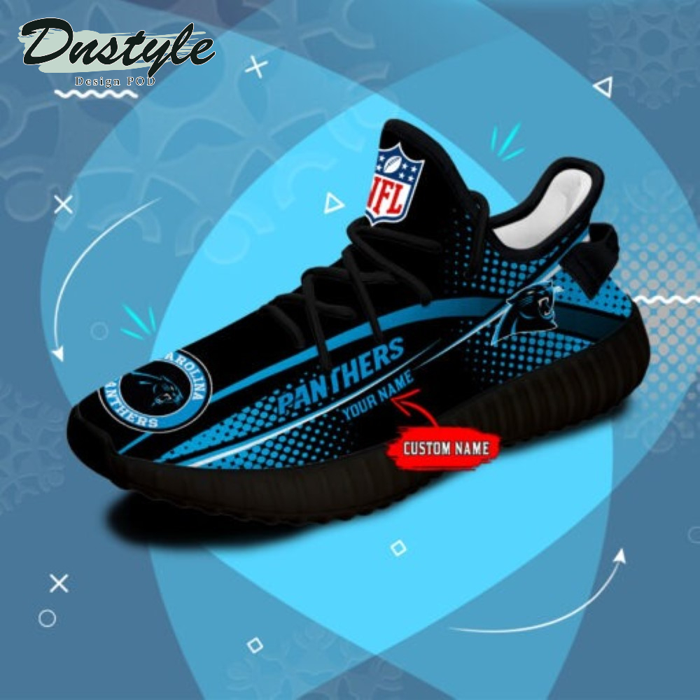 Carolina Panthers Personalized Yeezy Boots Sneakers