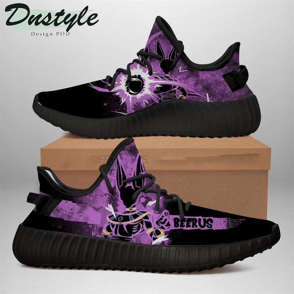 Beerus Silhouette Dragon Ball Z Anime Yeezy Shoes Sneakers