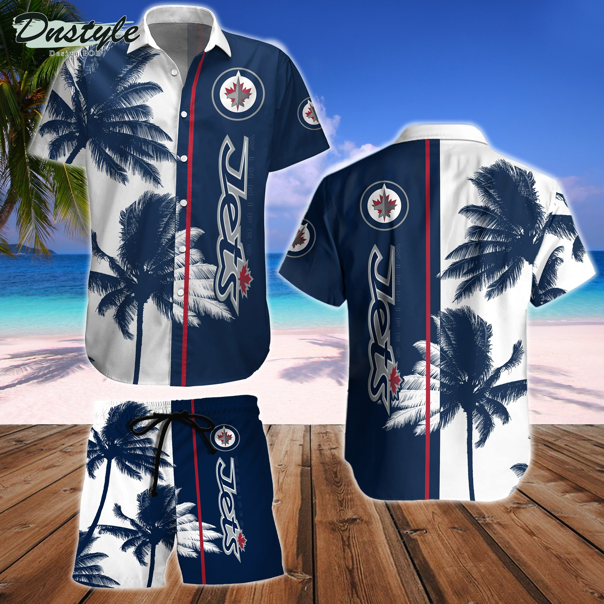 Winnipeg Jets Hawaiian Shirt And Short