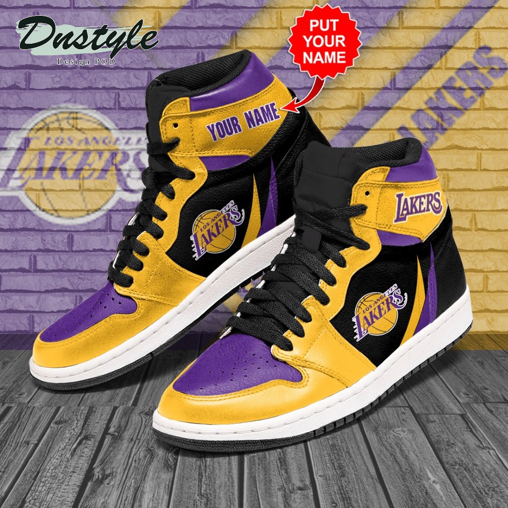 Los Angeles Lakers NBA 2 Air Jordan High Top Sneaker