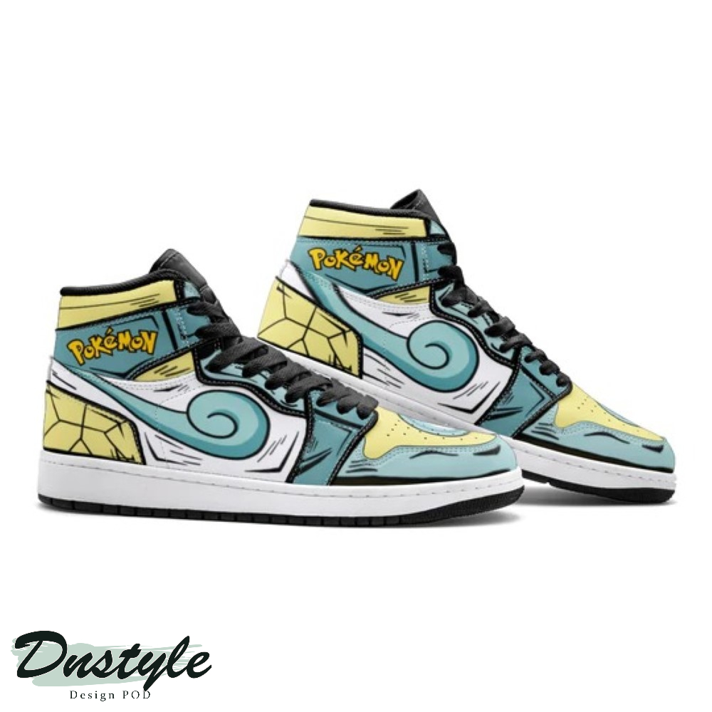 Squirtle Pokemon Anime High Air Jordan Sneaker Shoes