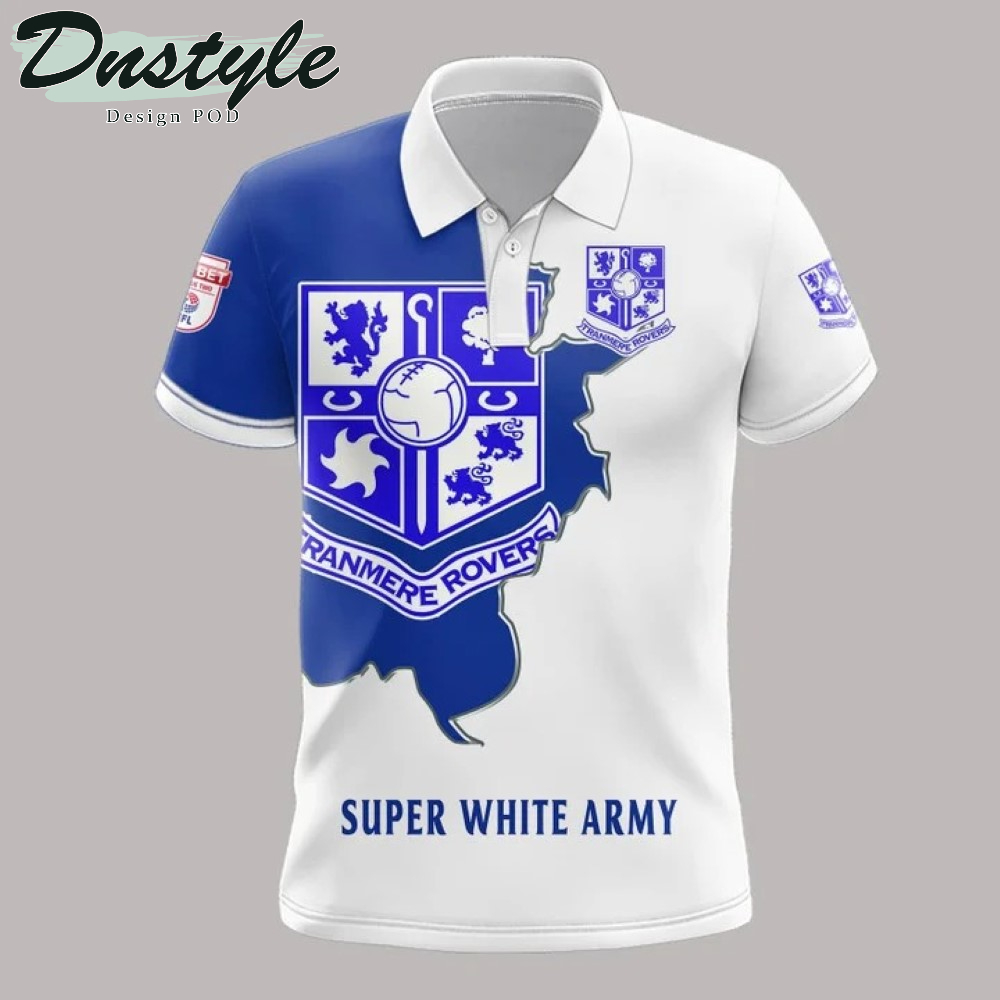 Tranmere Rovers Super White Army 3d All Over Printed Hoodie