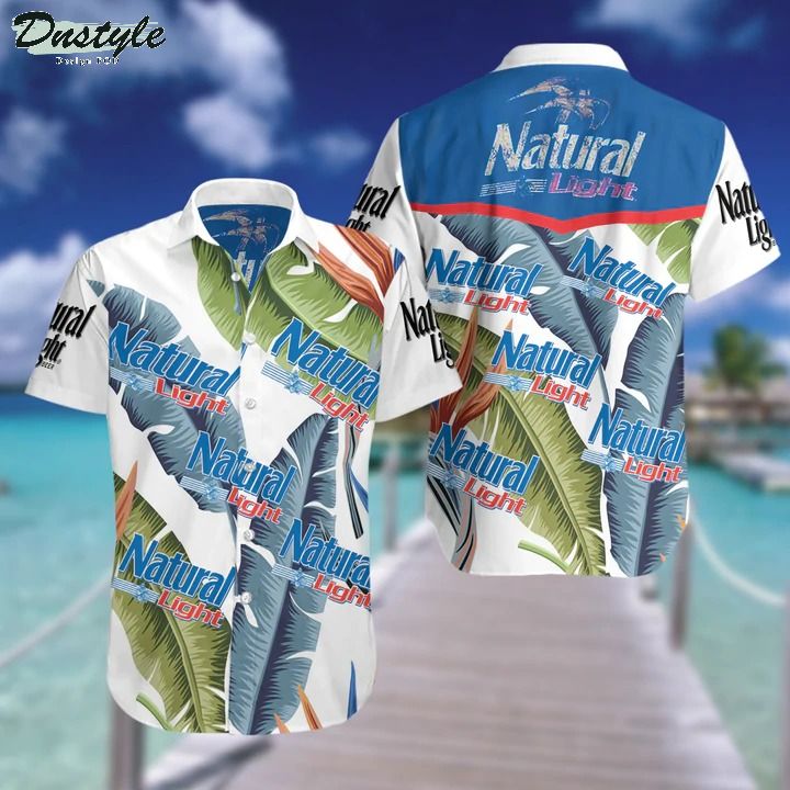 Natural Light Hawaiian Beach Shirt