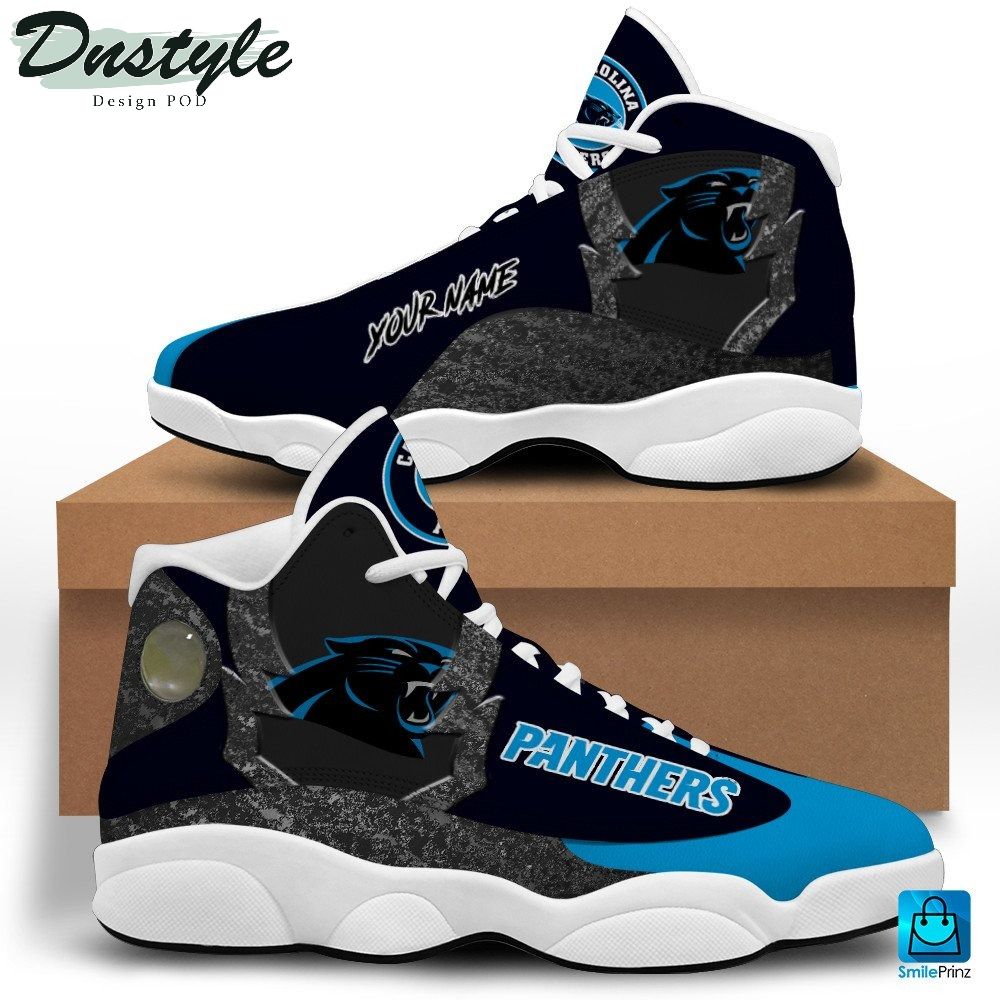 Carolina Panthers Custom Name Air Jordan 13 Shoes Sneaker