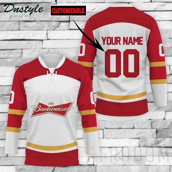 Budweiser Personalized Hockey Jersey
