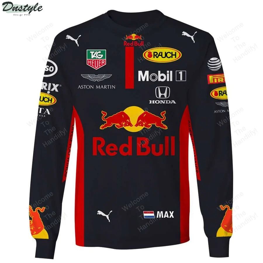 Max Verstappen Red Bull Aston Martin Honda All Overprint 3D Hoodie