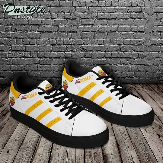 As Roma yellow white stan smith low top shoes
