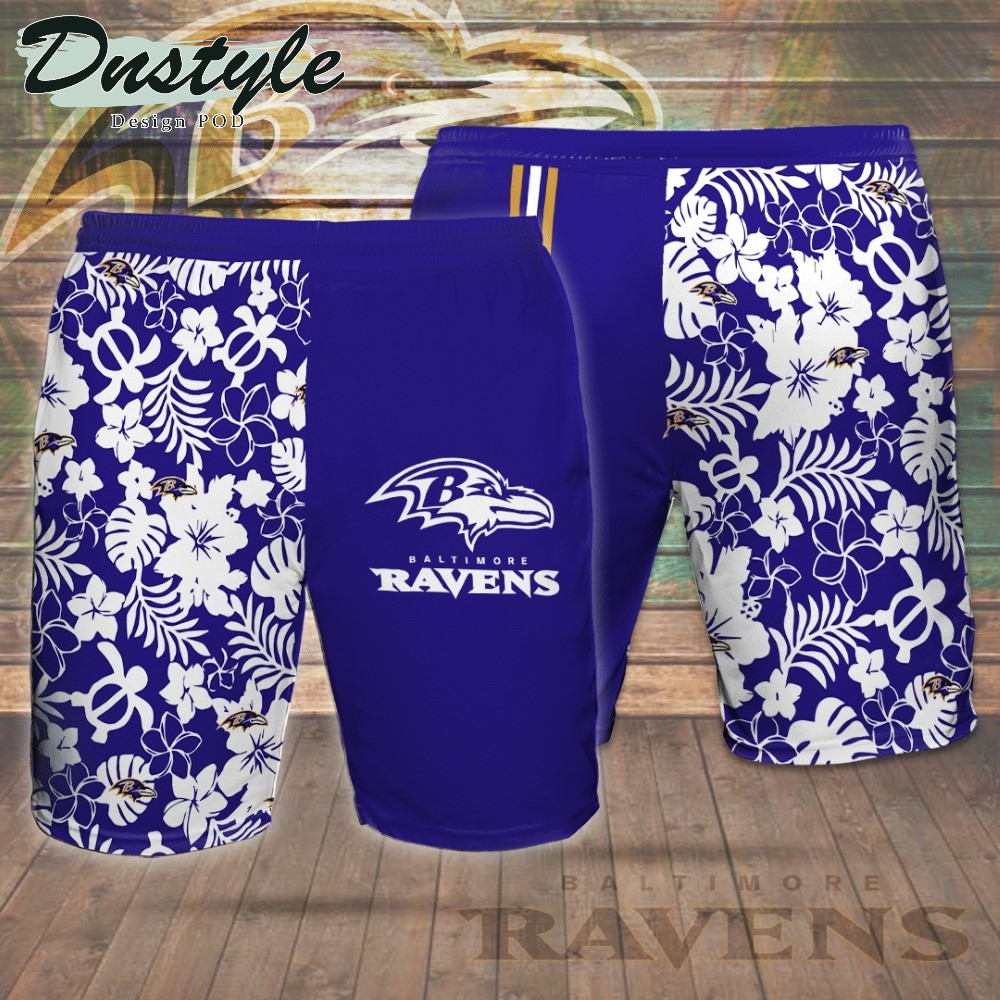 Personalized Baltimore Ravens Hawaiian Shirt And Short