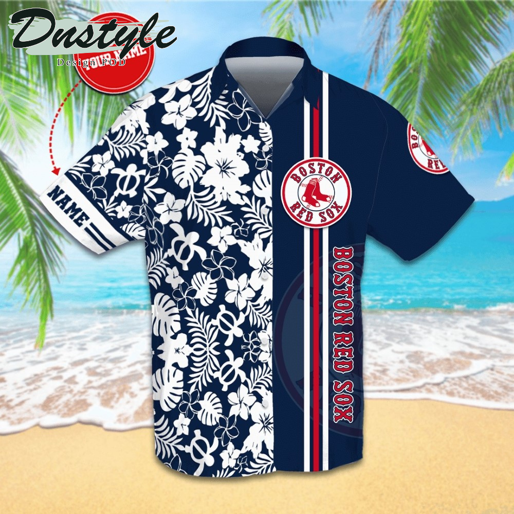 Personalized Boston Red Sox Hawaiian Shirt And Short