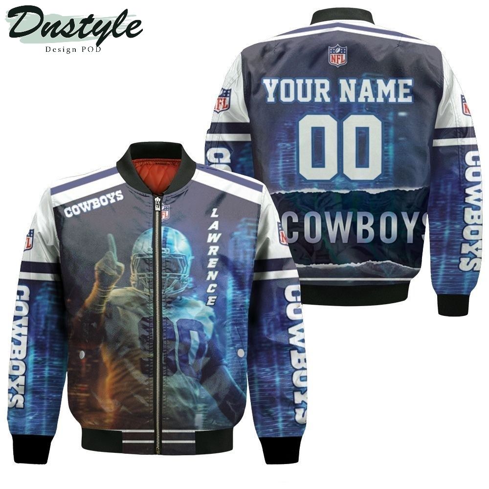Dallas Cowboys Demarcus Lawrence 90 Personalized Bomber Jacket