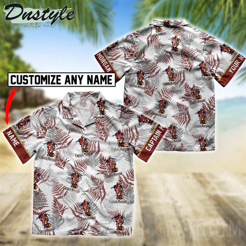 Tropical Captain Morgan Personalized Hawaiian Shirt
