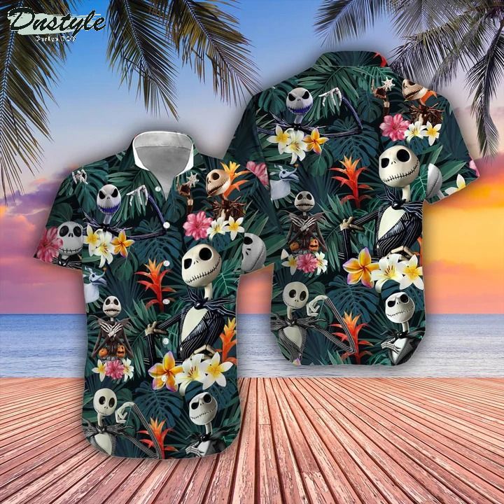 Nightmare Before Christmas Tropical Jack Skellington Hawaiian Shirt