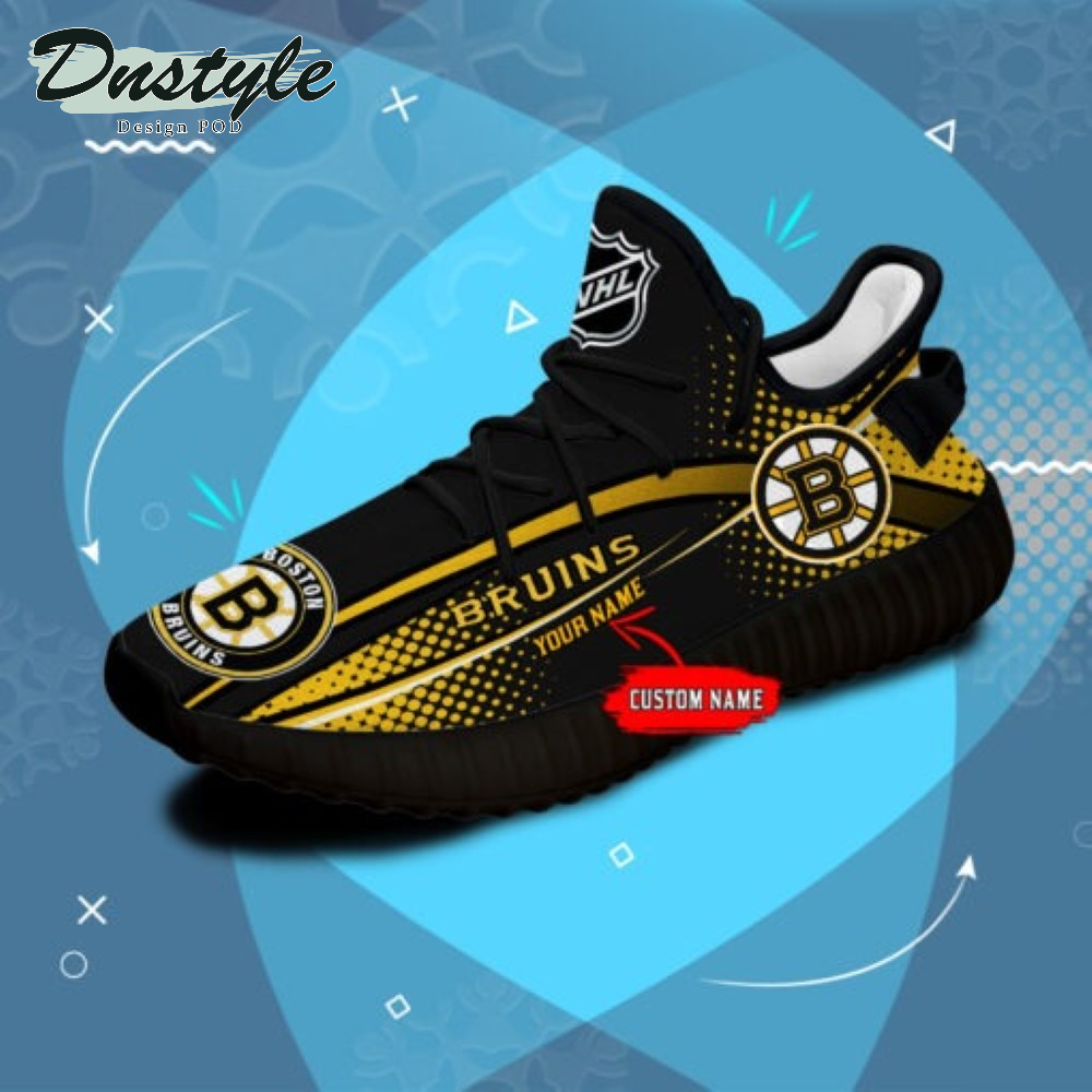 Boston Bruins Personalized Yeezy Boots Sneakers