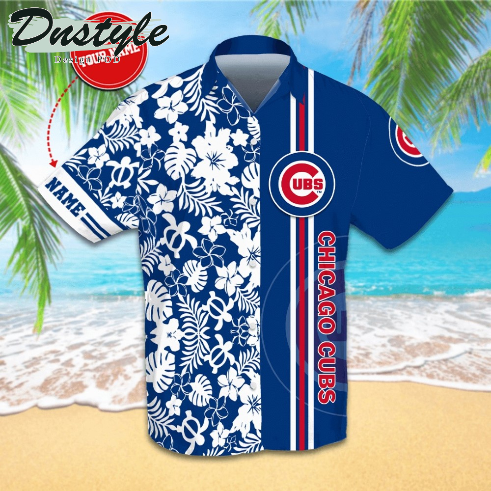 Personalized Chicago Cubs Hawaiian Shirt And Short
