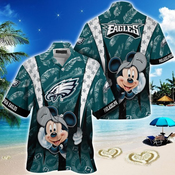 Philadelphia Eagles NFL And Mickey Hawaiian Shirt