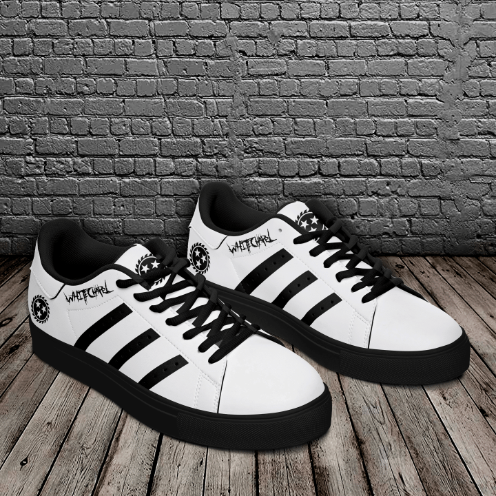 Whitechapel Black And White Stan Smith Low Top Shoes