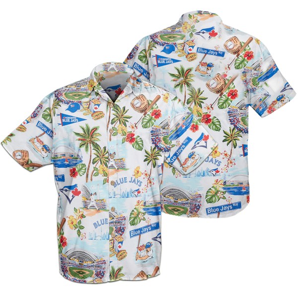Toronto Blue Jays MLB Logo Pattern Summer Hawaiian Shirt