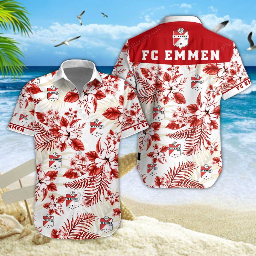 FC Emmen 2022 tropical summer hawaiian shirt