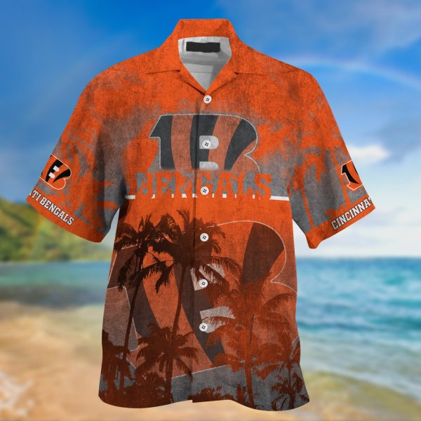 Cincinnati Bengals NFL Palm Tree Hawaiian Shirt