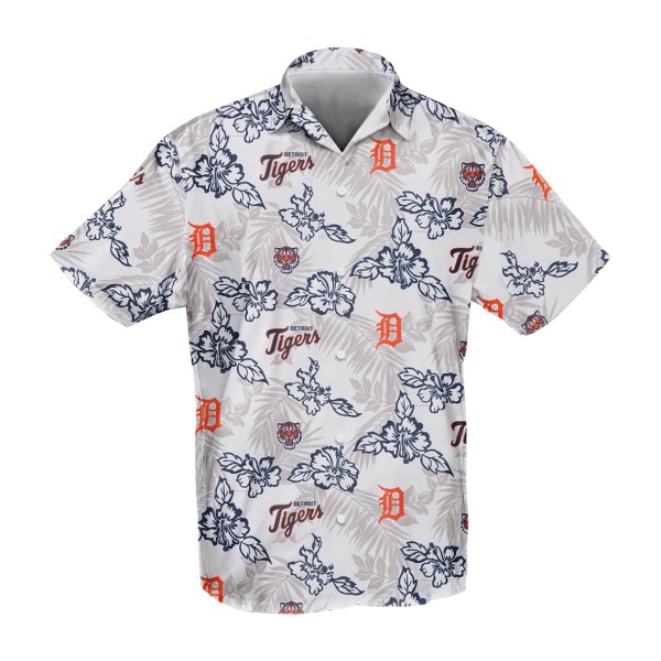Detroit Tigers MLB Palm Tree Hawaiian Shirt