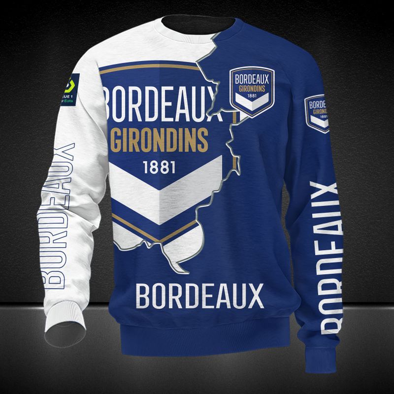 Girondins de Bordeaux 3d all over printed hoodie