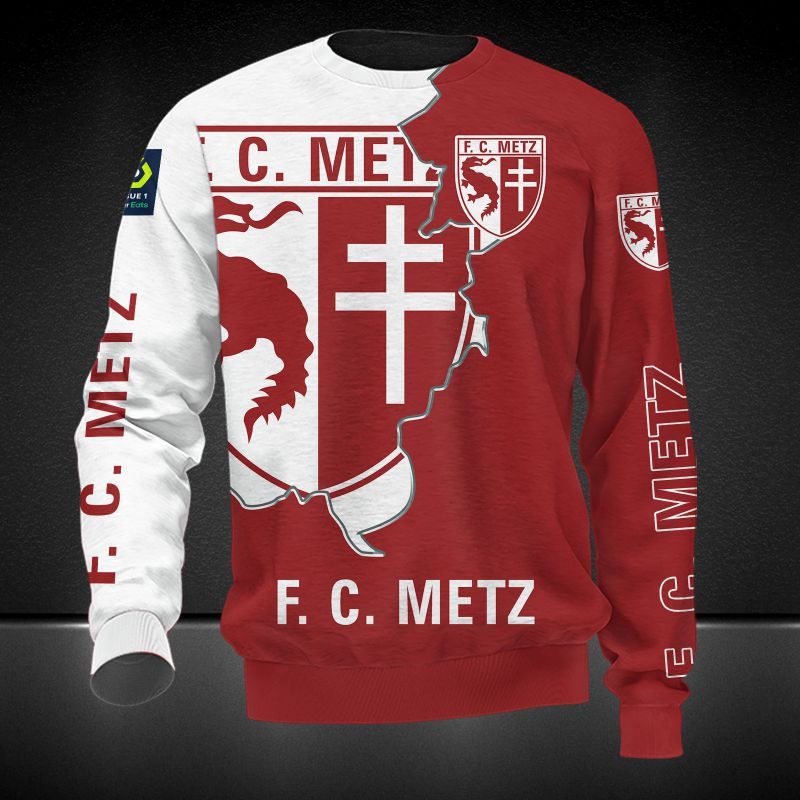 FC Metz 3d all over printed hoodie
