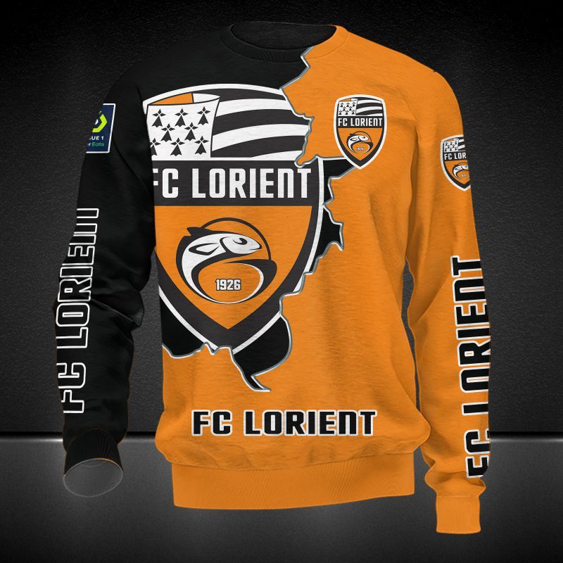 FC Lorient 3d all over printed hoodie