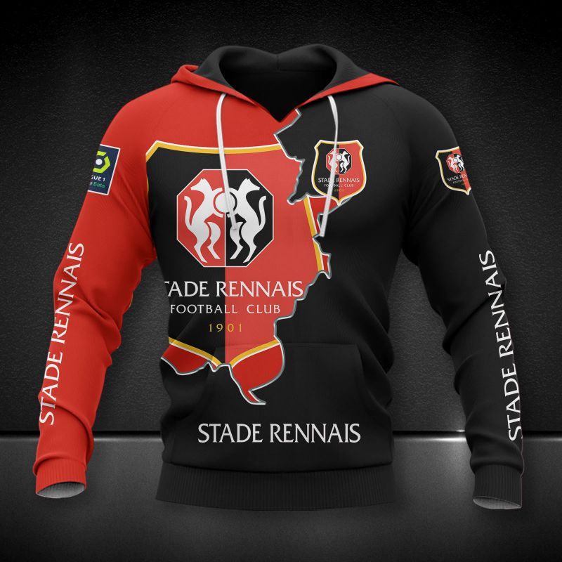 Stade Rennais F.C 3d all over printed hoodie
