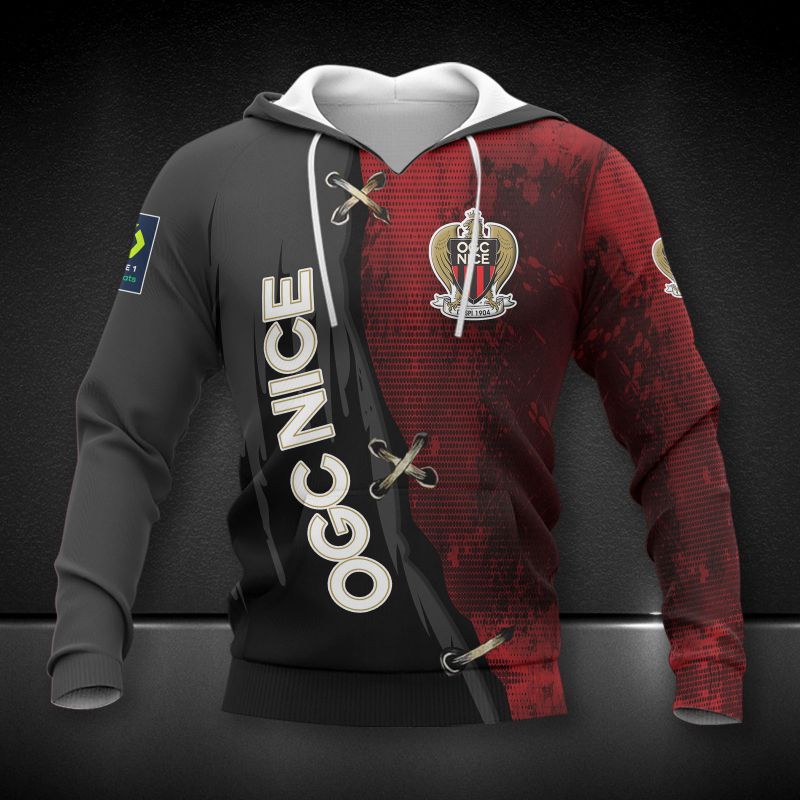 OGC Nice red 3d all over printed hoodie