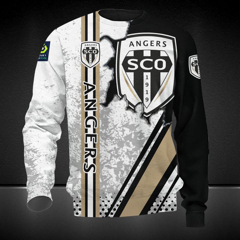 Angers SCO white 3d all over printed hoodie