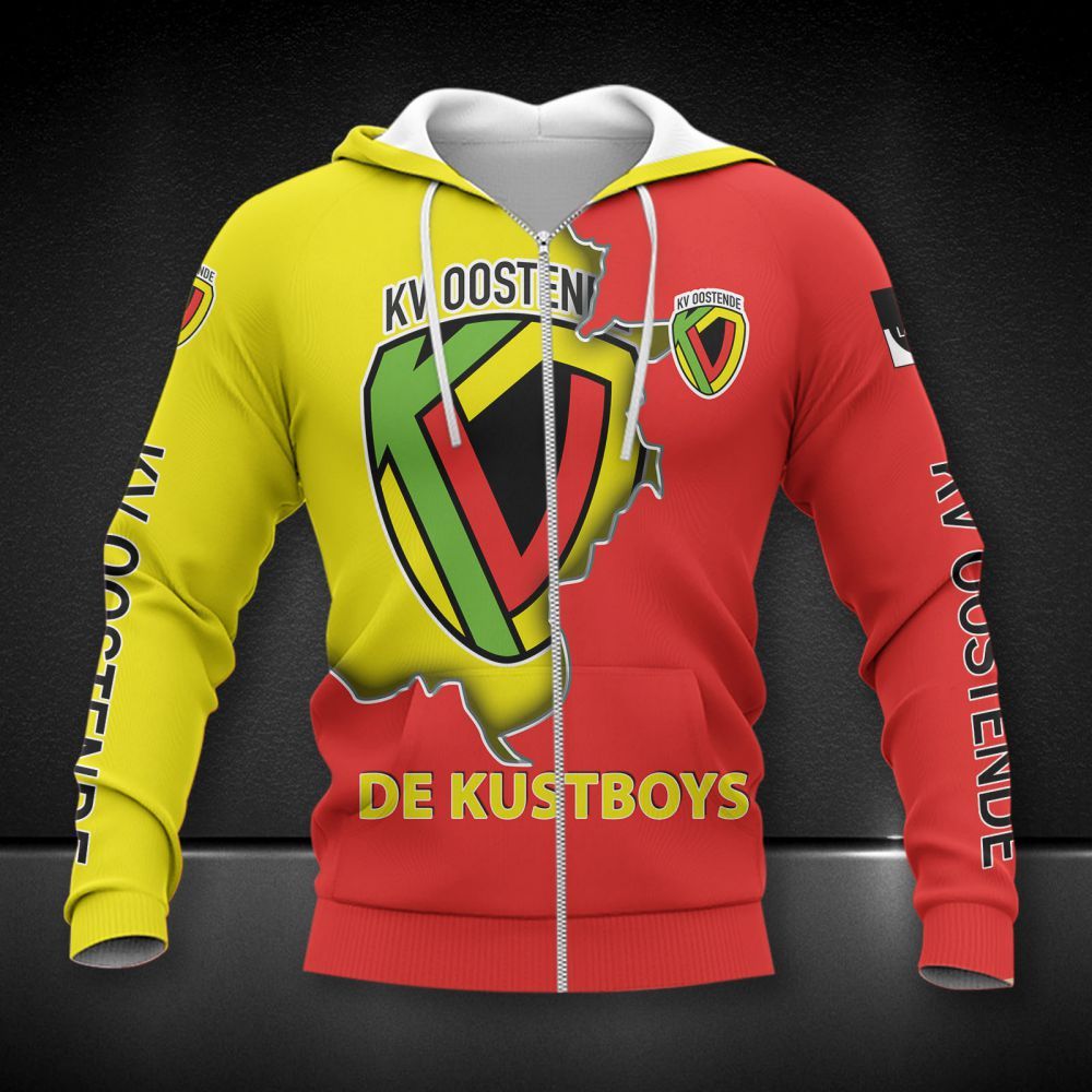 KV Oostende 3d all over printed hoodie