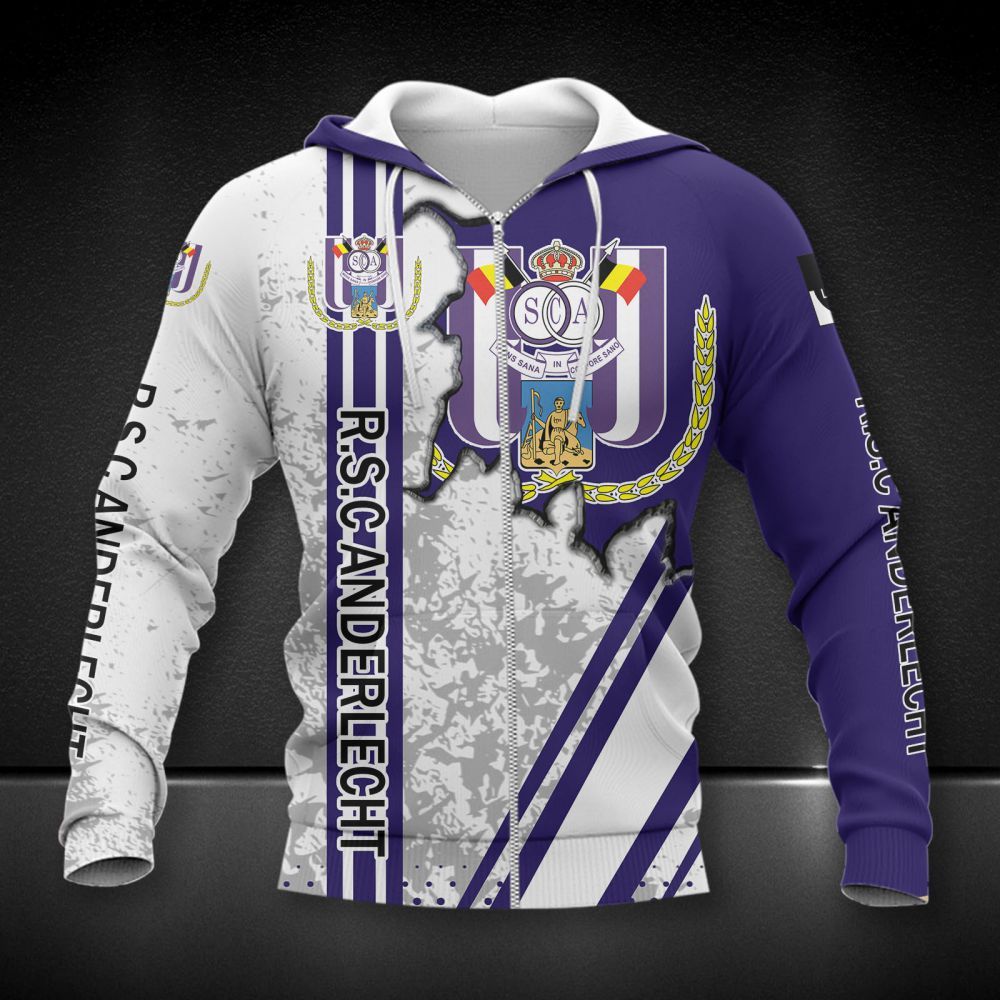 R.S.C. Anderlecht 3d all over printed hoodie