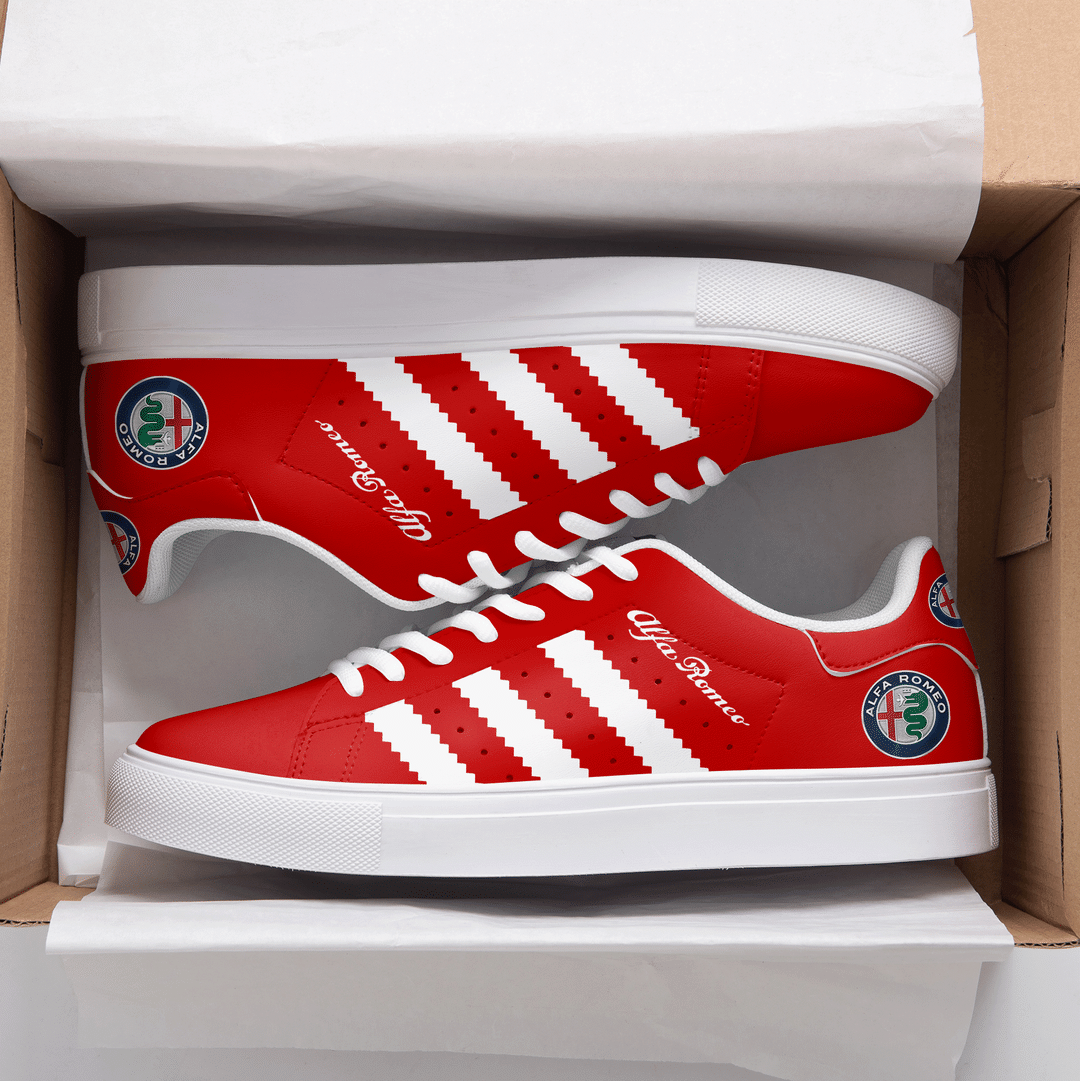 Alfa Romeo Red Stan Smith Low Top Shoes